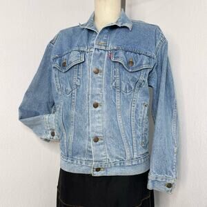 Vintage Levis Jean Denim Trucker Denim Jacket Light Wash